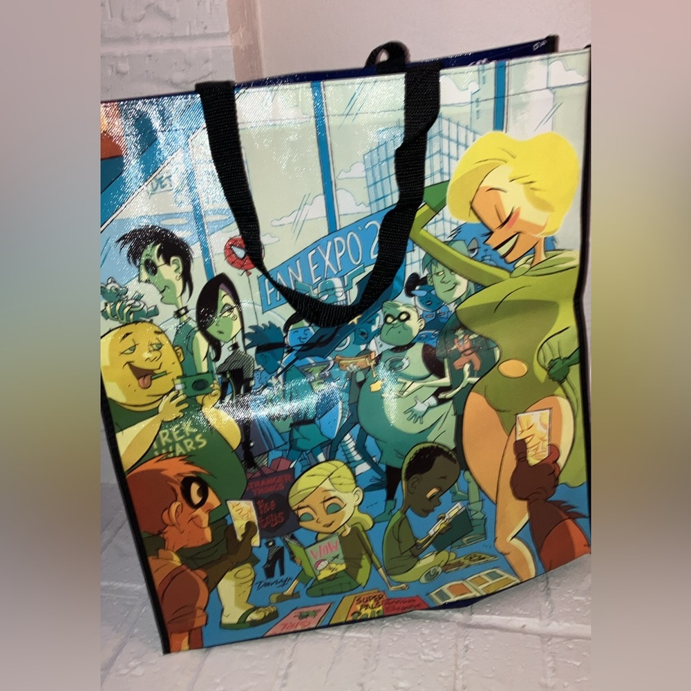 Colorful Comic Art Tote Bag